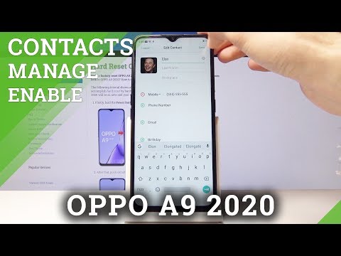 How to Personalize Contact in OPPO A9 2020 - Add Photo to Contact