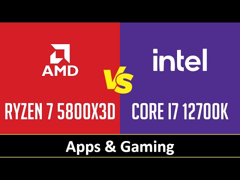 AMD Ryzen 7 5800X3D vs Intel Core i7 12700K - Apps & Gaming (RTX 4090)