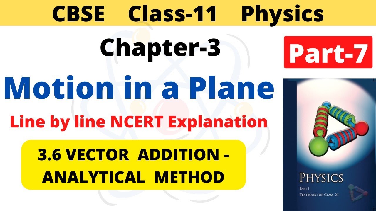Motion in a Plane | Class 11 Physics | Chapter 3 | 3.6 Vector Addition - Analytica Method