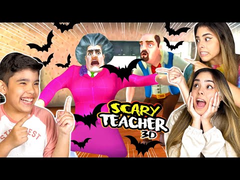 TROLLAMOS a PROFESSORA DO MAL com MORCEGOS ! #8 - Scary Teacher 3D