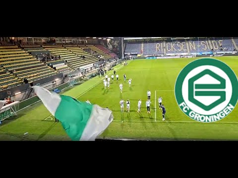 FC Groningen Players Return After Away Win to Celebrate with Fans | Sittard 1–2 Groningen