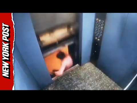 Man Escapes Malfunctioning Elevator Moments Before it Shoots Up Shaft