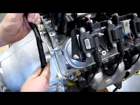 Installing the dipstick tube to the Rally Fighter