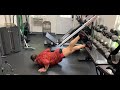 Single legged decline push ups