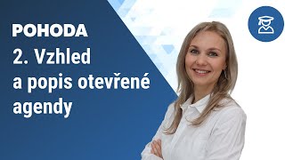 Vzhled a popis agendy