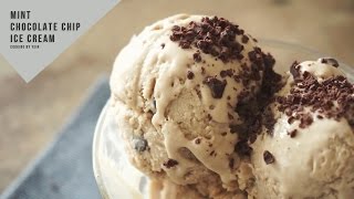 앤디스초콜릿)민트 초콜릿칩 아이스크림 만들기:Andes chocolate)How to make Mint chocolate chip ice cream -Cooking tree쿠킹트리