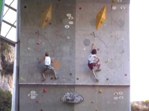 Cedric Lachat VS Adam Ondra Rock Master 2009