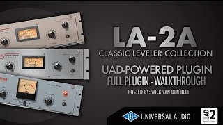 Video thumbnail for UAD - LA2A Leveler Plugin Collection explained (Full Walkthrough) by wickiemedia