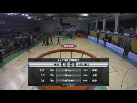 ABA Liga 2016/17 highlights, Round 21: Krka - Mega Leks (4.2.2017)