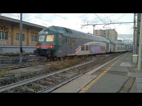 E464 240 XMPR+5 2 piani Trenord - Milano Greco - 09/11/2021