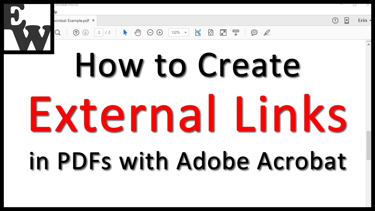 How to Create External Links in PDFs with Adobe Acrobat