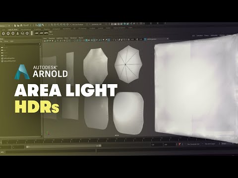 Level Up Area Lights using HDRs with Maya's Arnold Renderer