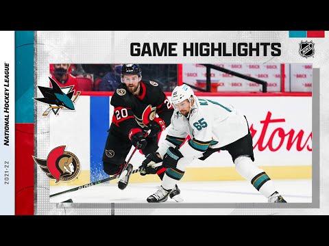 Sharks @ Senators 10/21/21 | NHL Highlights