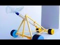 How To Make Rubber Band Car Powered Air Car DIY Easy