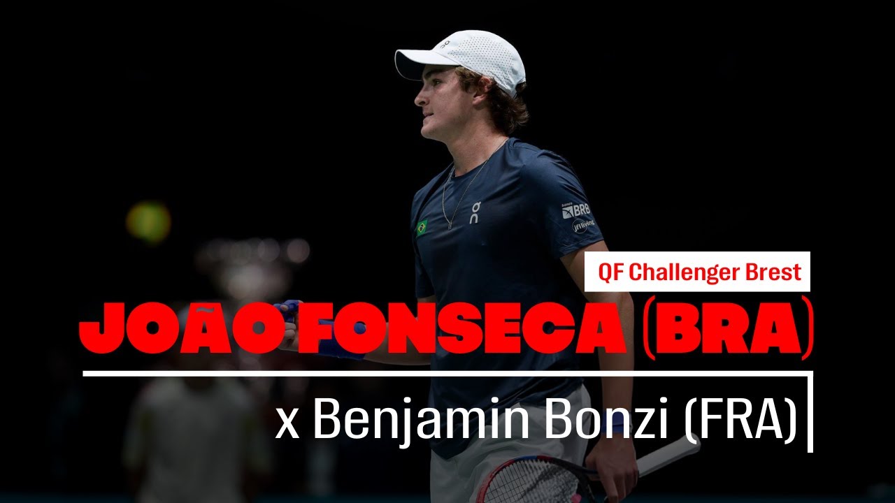 João Fonseca x Benjamin Bonzi  | ATP Challenger Brest (Quartas) | Live Comentários