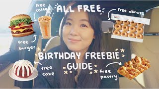 BIRTHDAY FREEBIES! 🥳| how to get FREE food + treats for your birthday