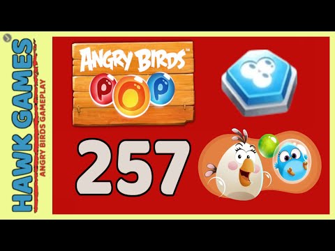 Angry Birds Stella POP Bubble Shooter Level 257 - Walkthrough, No Boosters