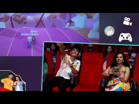 Playing a game on MOVIE SCREEN! | First in India! | SlayyPop