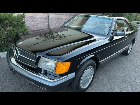 1991 Mercedes-Benz 560SEC with under 28k miles Black 040 over Beige 10/4/25