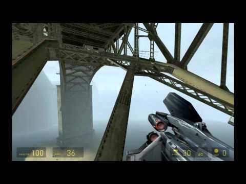 Let's Play Half Life 2 - Part 22 - Epic Bridge Bit