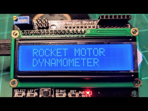 Model Rocket Motor Dynamometer for up to 10Kg/22lbs of thrust using Arduino