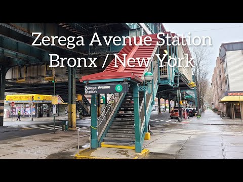 Walking NYC / Zerega Avenue Station / 6 Train Station / Bronx / 2021