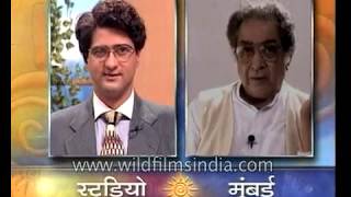 Satyendra Kapoor, Indian actor speaks about his career in Indian cinema video