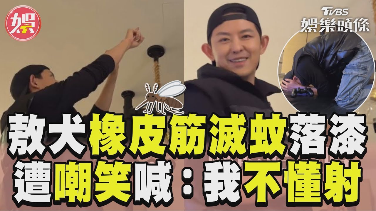 影音/敖犬橡皮筋帥氣滅蚊落漆 遭女友嘲笑喊:我不懂射