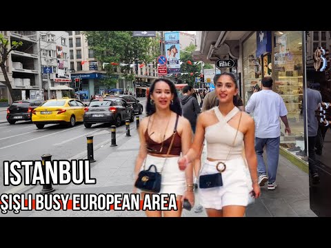 Recorrido a pie por la ciudad de Estambul | Alrededor de Şişli, Kurtuluş 2023