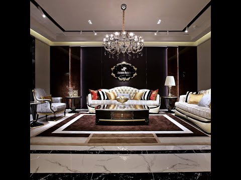 Living Room Furniture Leather Fabric Sofa Set 7 Seater