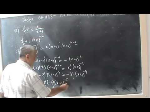 Lectia numarul BAM 88 - Derivata de ordin n ,fx = x+1 la puterea minus unu