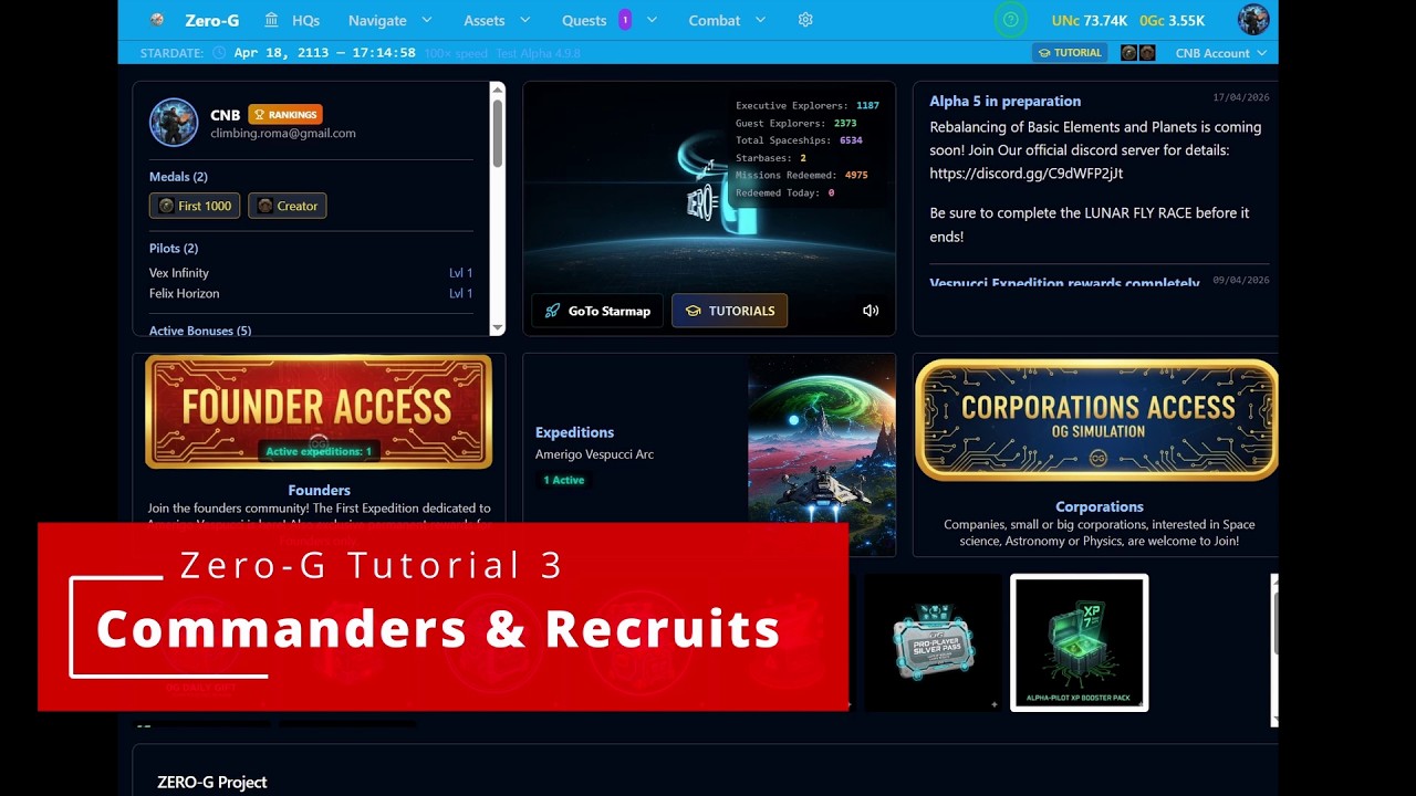 Commander system tutorial