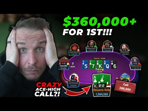 Calling ACE-HIGH On A $360,000 Poker Final Table!! | + Hand Breakdown!
