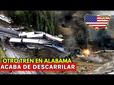 Just Now, Another Train Derails in Alabama, Something Strange Happens to US Trains
