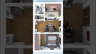 Interior Plan (26m²) #decor #architecture #home #house #interior #design #viral #shorts #short