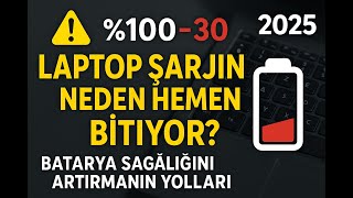 Laptopunuzun Şarjı Neden Hemen Bitiyor? Batarya Sağlığını Öğrenmenin Ve Artırman