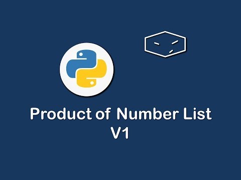 product of numbers list v1 in python 