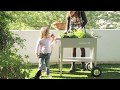 Herstera Hochbeet Urban Garden Trolley 75 x 35 x 80cm, Rot