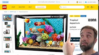 Almost $500 for this LEGO Tropical Aquarium set! No glass, not very big #NotSponsored 10366