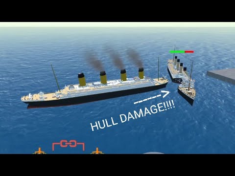 TITANIC VS OLYMPIC HULL DEFORMATION DAMAGE!!!!! - Ocean Liner Simulator