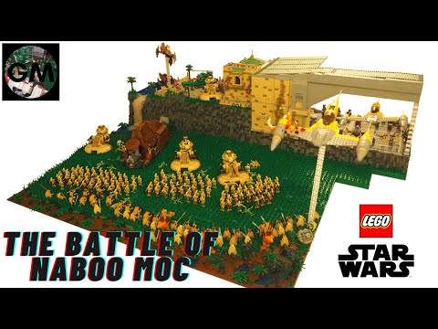 HUGE Lego Star Wars Battle Of Naboo MOC - EPIC Cinematic FINALE