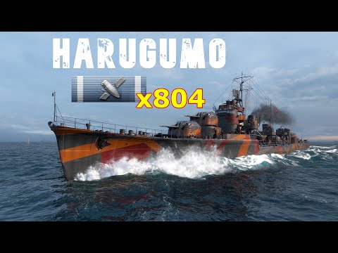 World of WarShips Harugumo - 804 Hits of Pure Fury!