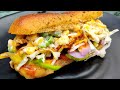Subway Sandwich At Home From Scratch Corn Peas Subway Sandwich