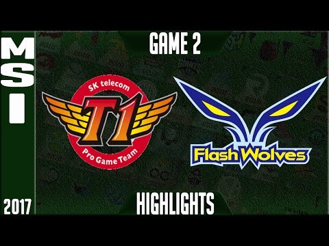SKT vs FW Highlights - MSI 2017 Day 4 Group Stage - SKT T1 vs Flash Wolves Highlights