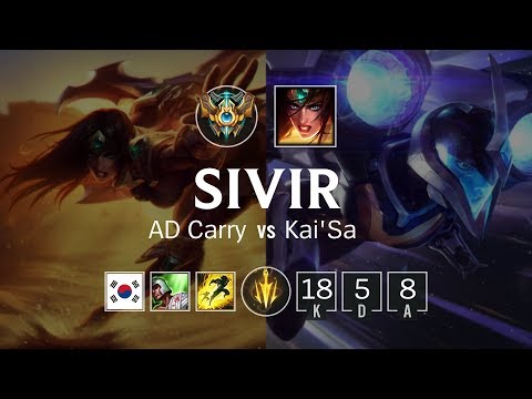 Sivir ADC vs Kai'Sa - KR Challenger Patch 8.23