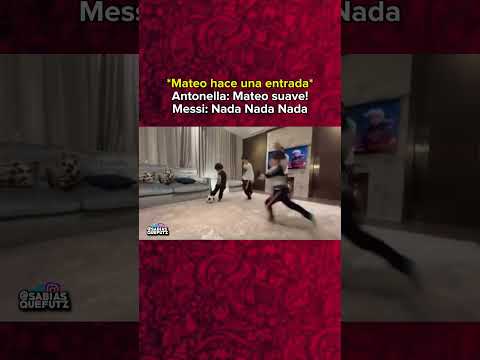 😯 Mateo hace una entrada y así reacciona Antonella 😂😂 | #football #footballshorts #futbol #soccer