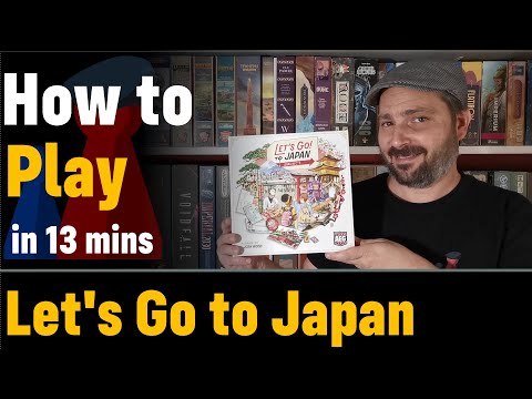 How to play Let's Go to Japan + Visuals - Peaky Boardgamer