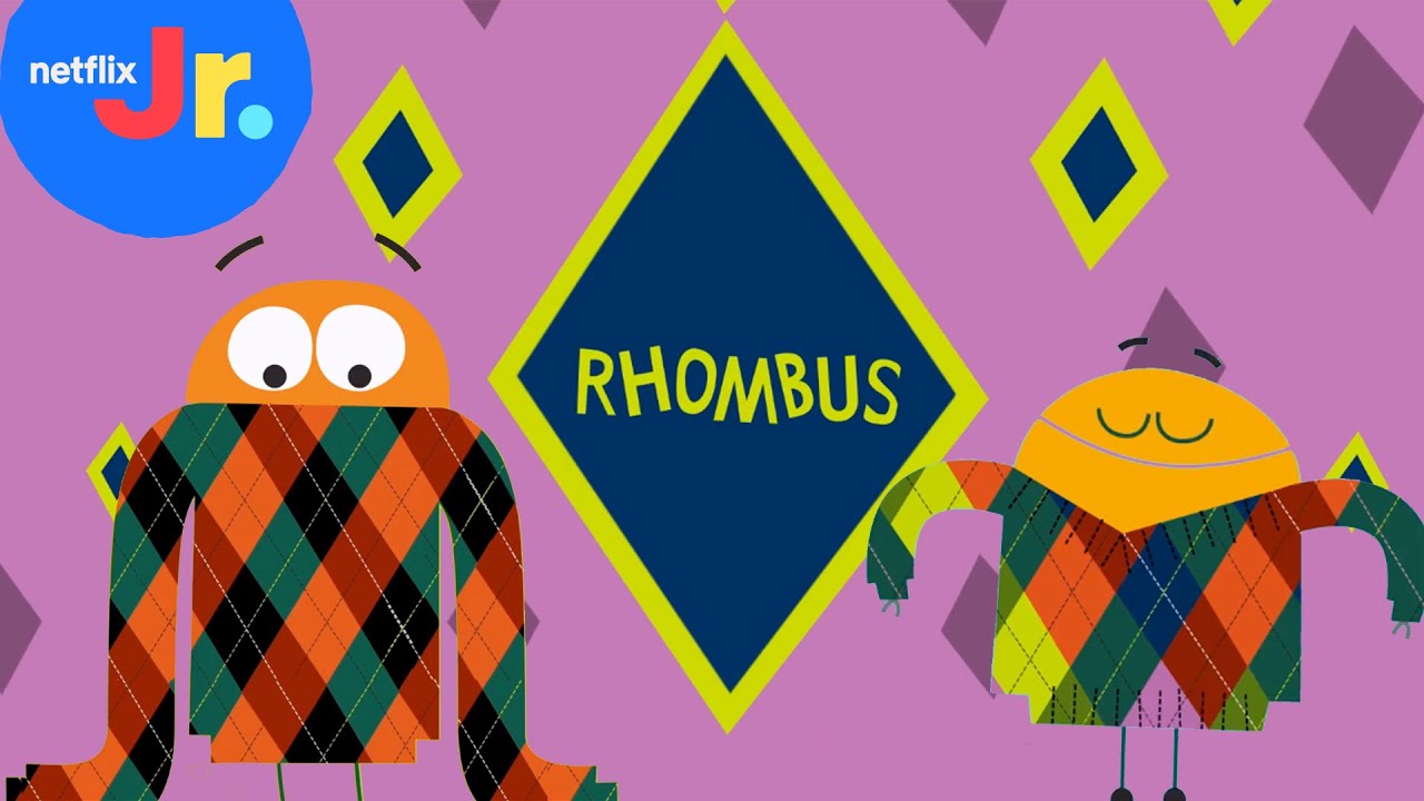 What is a Rhombus? ♦️ Shapes Songs with the StoryBots | Netflix Jr