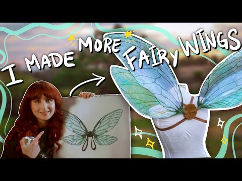 🧚✨I Made Fairy Wings w/ Iridescent Tulle Fabric! ✨ Cosplay Renaissance Faire DIY Project