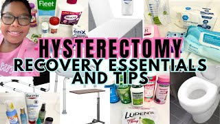 MUST HAVES & OPTIONS HYSTERECTOMY ESSENTIALS & TIPS - MADE MY RECOVERY EASIER